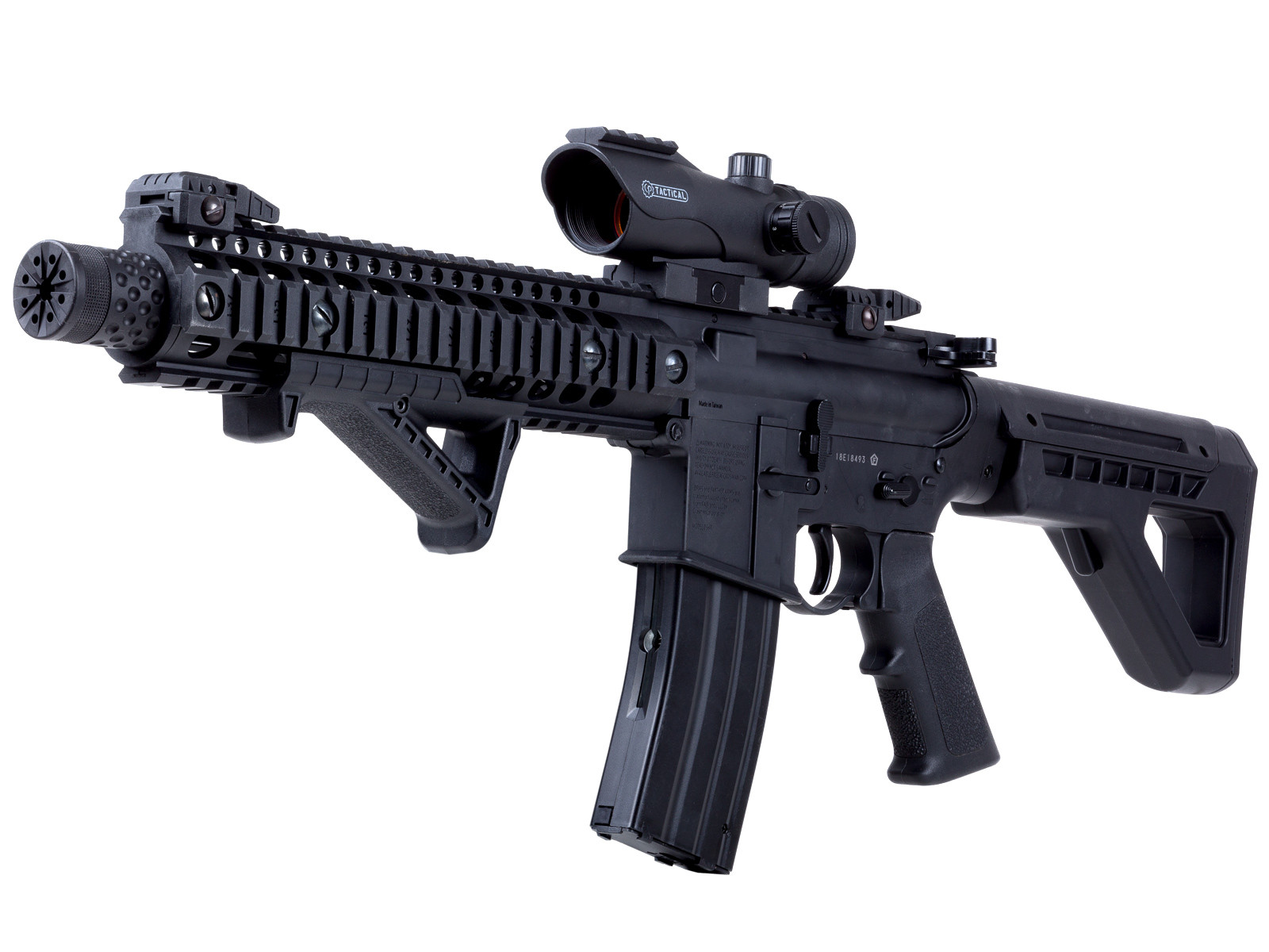 Image of Crosman DPMS SBR Full-Auto BB Air Rifle Kit w Red Dot Sight 0177 ID 819024017969