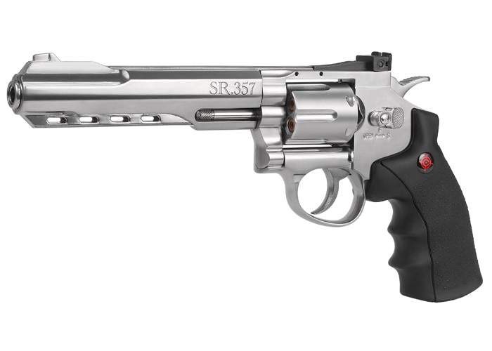 Image of Crosman SR357 CO2 Revolver Silver 0177 ID 028478145092