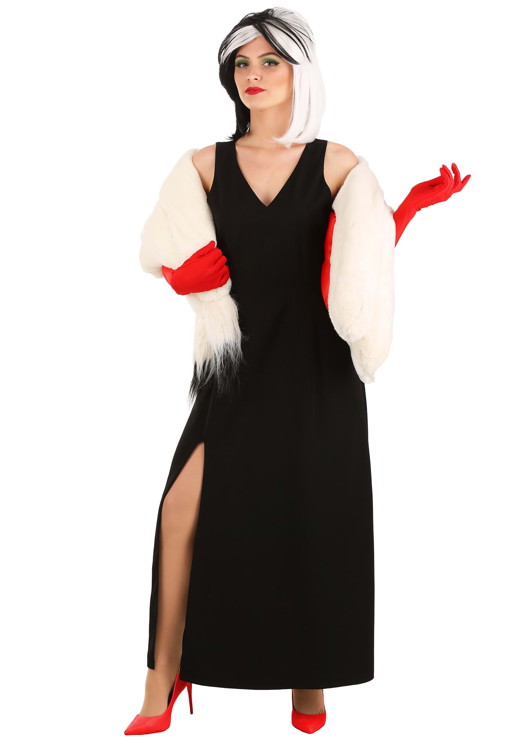 Image of Cruella De Vil Stole Costume for Women ID FUN2182AD-M