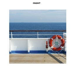 Image of Cruise Ship Deck Backdrop Cardboard Cutout