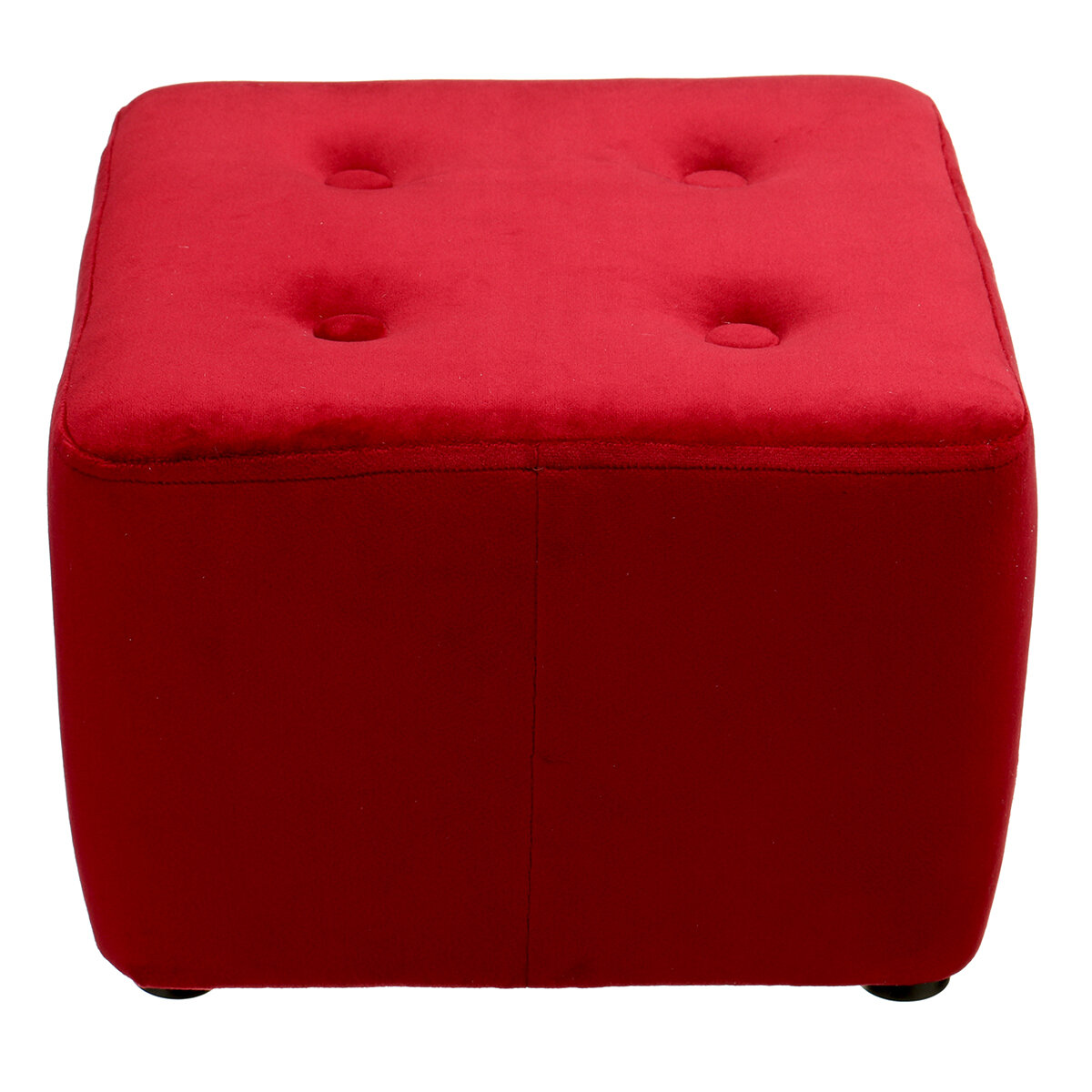 Image of Cube Footstool Soft Sofa Ottoman Footrest Seat Footstool Square Chair Home Office Furniture
