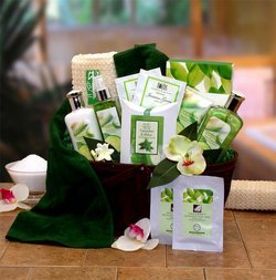 Image of Cucumber & Melon Calming Spa Gift Basket