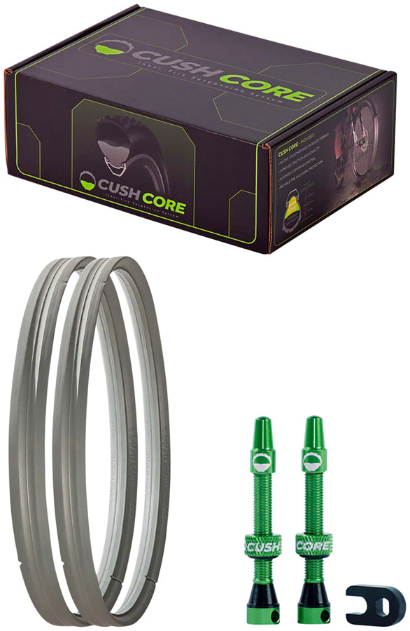 Image of CushCore Gravel/CX Tire Inserts Set for 700c x 33-46mm Tires Includes 2 Tubeless Valves