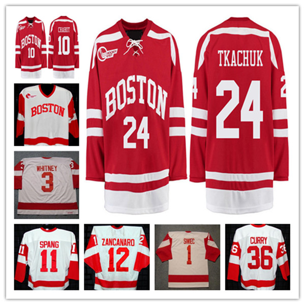 Image of Custom Ncaa Boston University BU Hockey Jerseys 3 Ryan Whitney 9 Jack Eichel 7 Charlie McAvoy 3 Coyle 19 Clayton Keller 24 Keith Tkachuk McB
