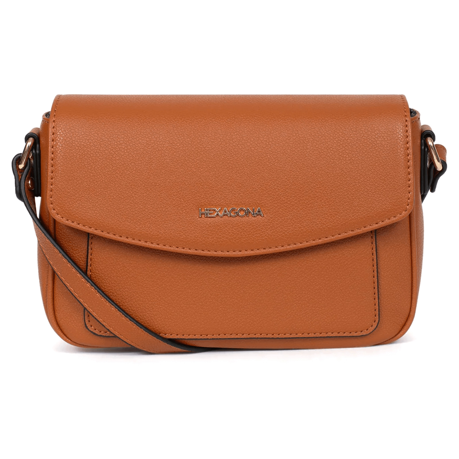 Image of Dámska crossbody kabelka Hexagona Aitana - koňak SK