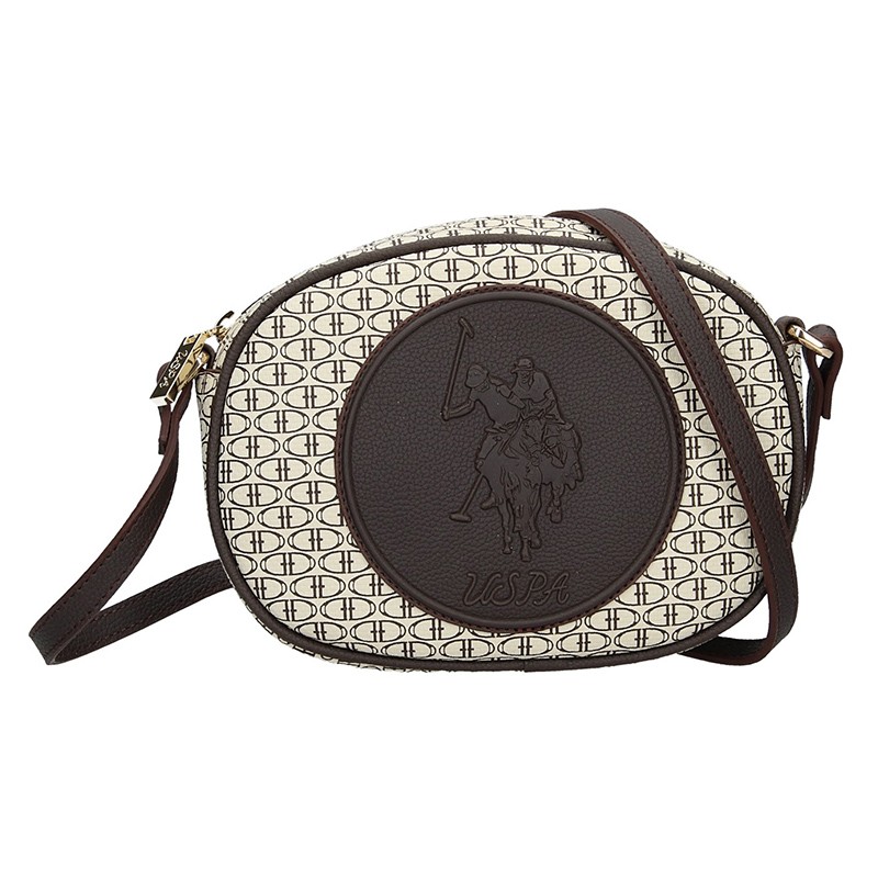 Image of Dámska crossbody kabelka US POLO Apolena - béžovo-hnedá SK