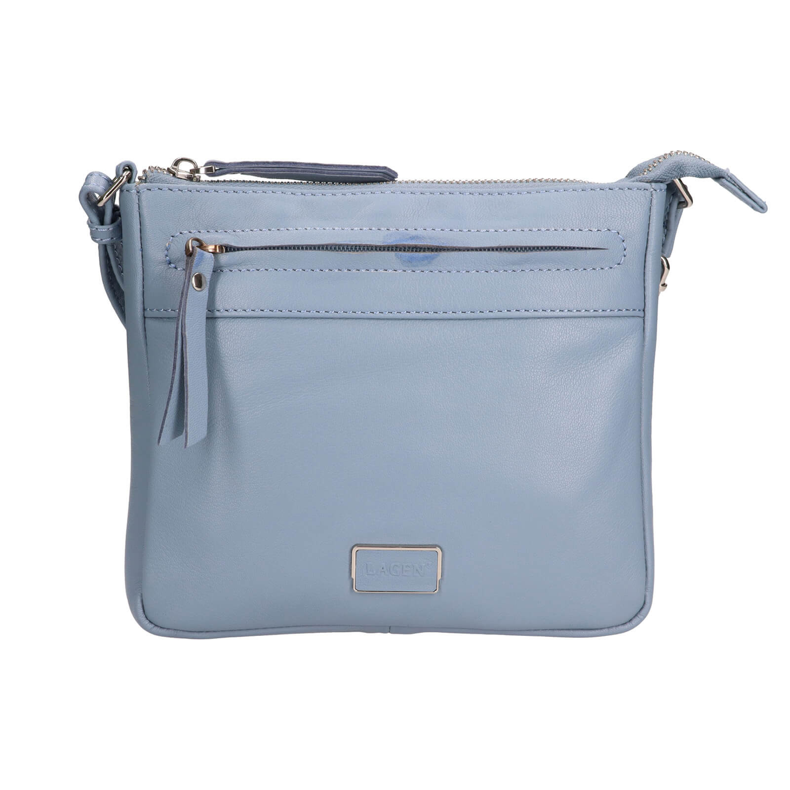 Image of Dámska kožená crossbody kabelka Lagen Hesper - modrá SK