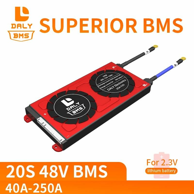 Image of DALY BMS 20S 48V 40A 60A 80A 250A 18650 Lithium Battery Protection Equalizer Board With Balancer Balance Function LTO Mo