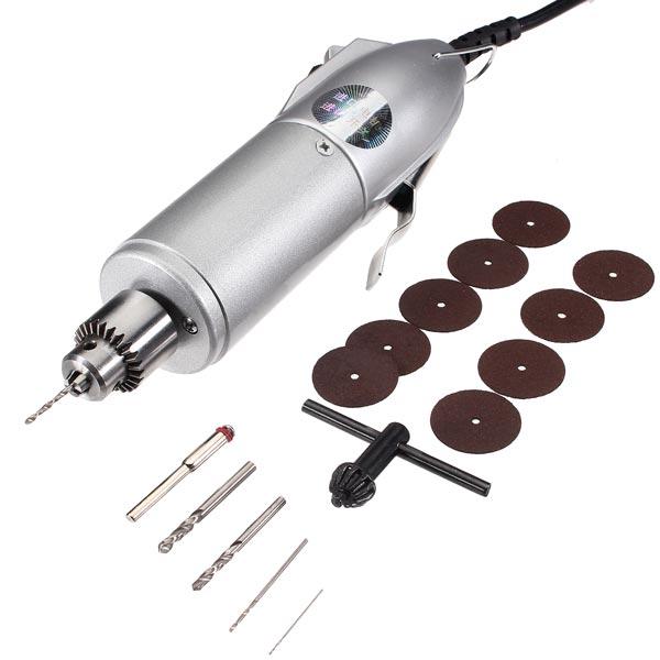 Image of DCTools® 100V- 240V Micro Electric Hand Drill Adjustable Variable Speed Electric Drill