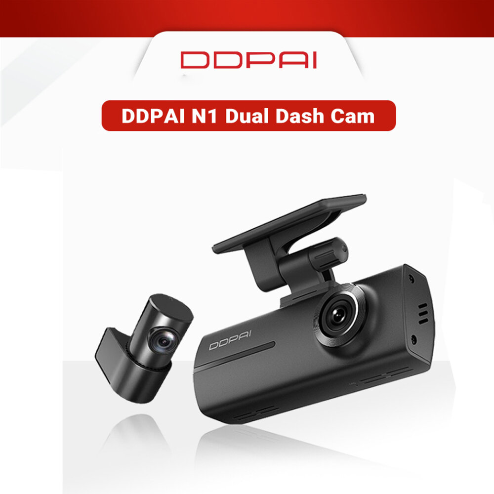 Image of DDPAI N1 Dual Front & Rear Car Driving Recorder Car Dash Cam 1296P + 1080P Resolution 24 Parking Monitoring