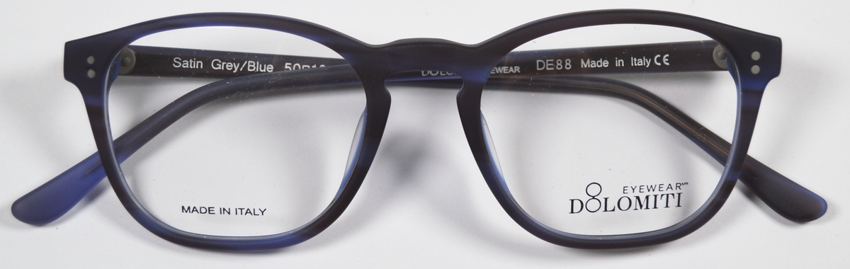 Image of DE 88 Eyeglasses Satin Grey/Blue