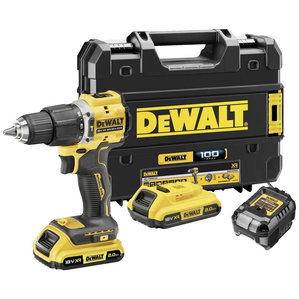 Image of DEWALT DCD100YD2T-QW 2-speed-Cordless impact driver brushless incl spare battery incl charger incl case