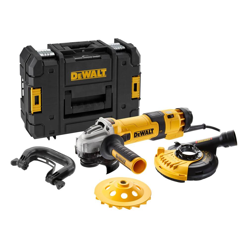 Image of DEWALT DWE4257KT DWE4257KT-QS Angle grinder 125 mm incl accessories 1500 W