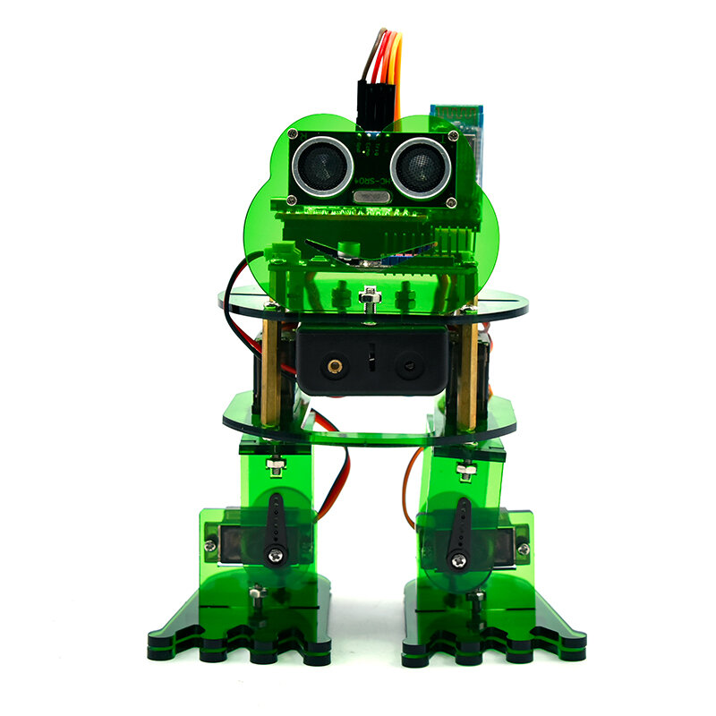 Image of DIY Frog Dancing Robot Kit Walking Dance for Mixly Graphic Programming Maker STEAM Education