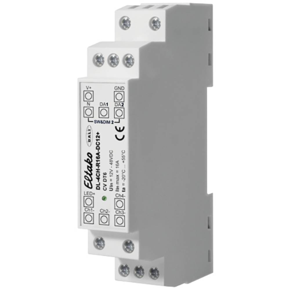 Image of DL-4CH-R16A-DC12+ Eltako LED dimmer 4-channel DIN rail DIN rail