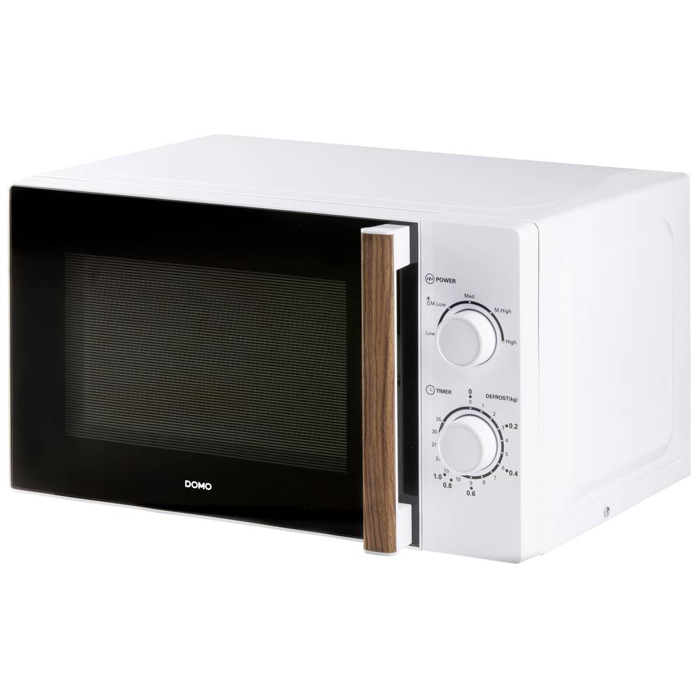 Image of DOMO DO2720 Microwave White Wood 700 W Timer fuction