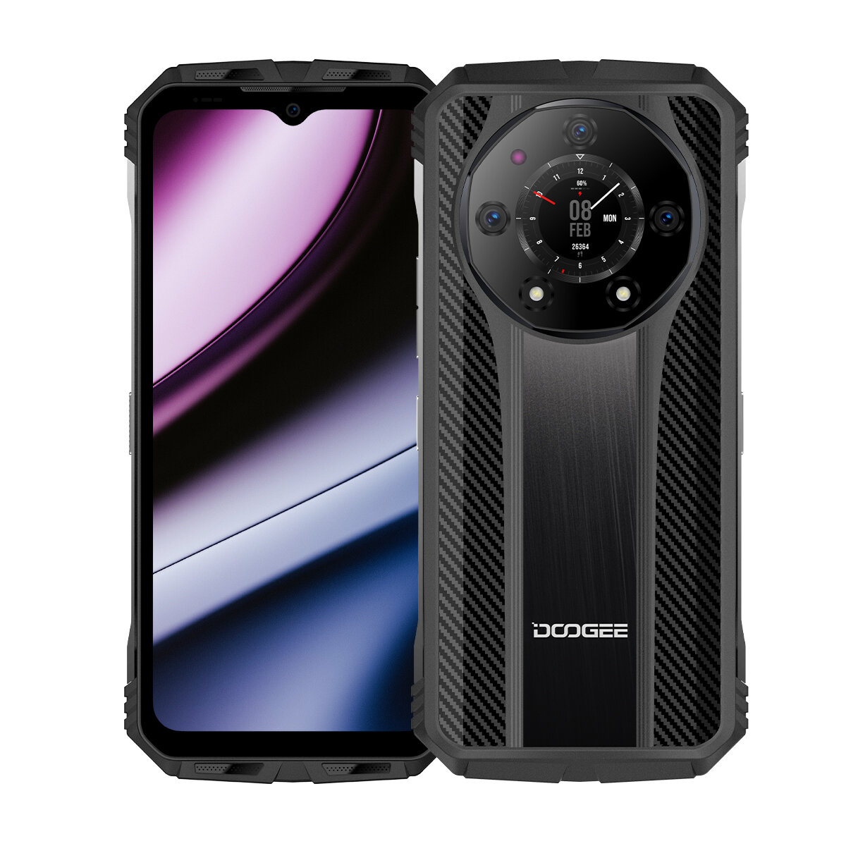 Image of DOOGEE S110 Global Version Innovative Rear Display 22GB 256GB 50MP Triple Camera Night Vision Camera Helio G99 658 inch