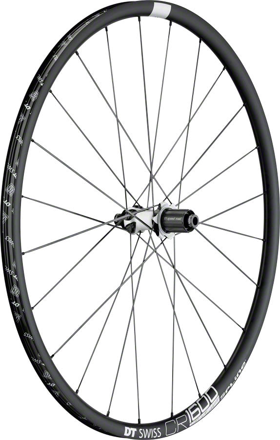 Image of DT Swiss CR 1600 Spline Rear Wheel - 700 12 x 142mm Center-Lock HG 11 Black