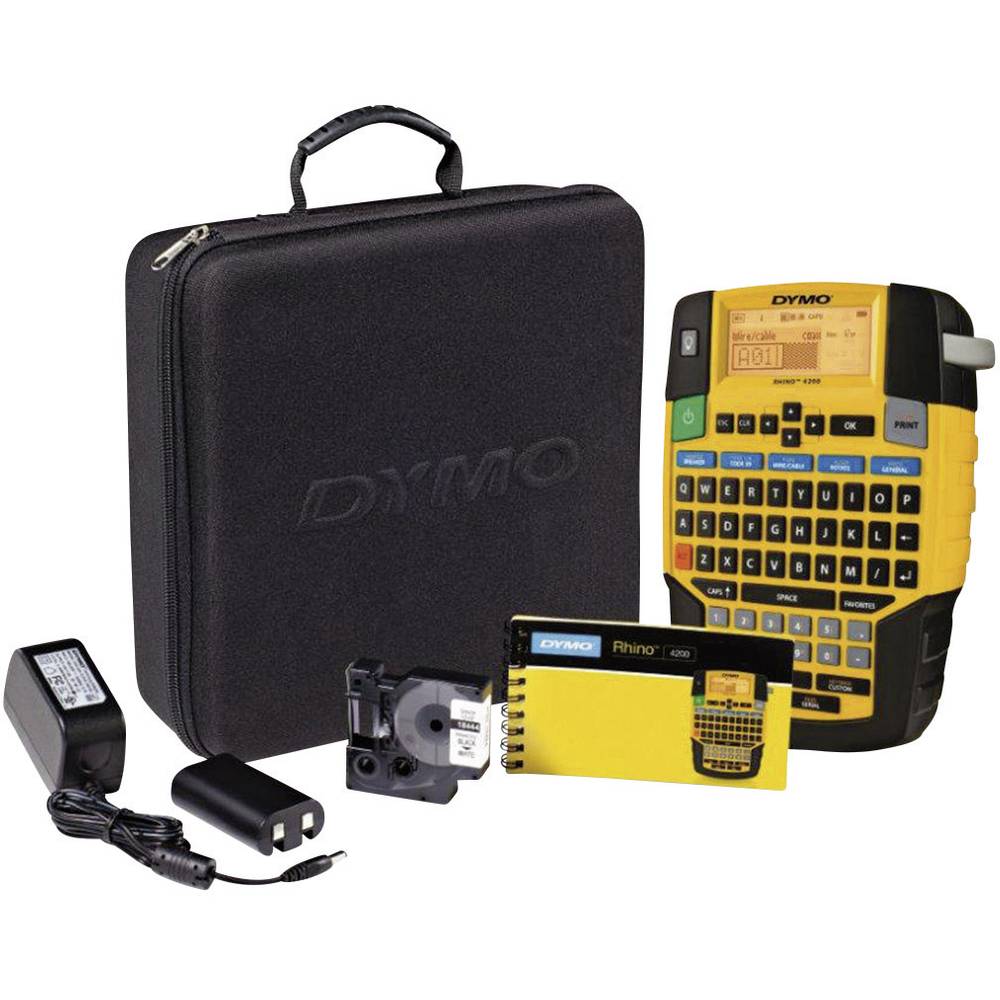 Image of DYMO RHINO 4200 Kit Label printer Suitable for scrolls: IND 6 mm 9 mm 12 mm 19 mm