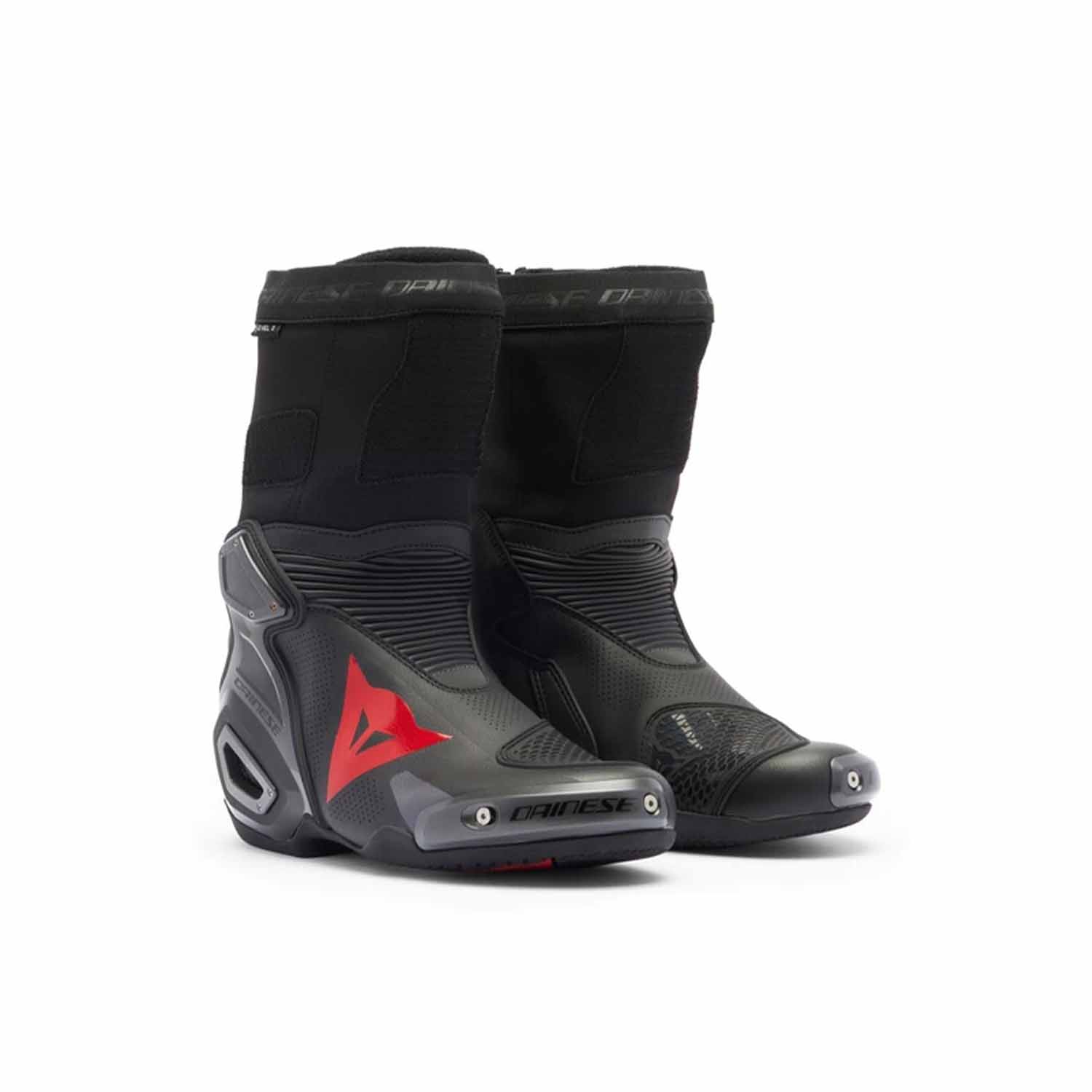 Image of Dainese Axial 2 Air Boots Black Black Red Fluo Größe 40