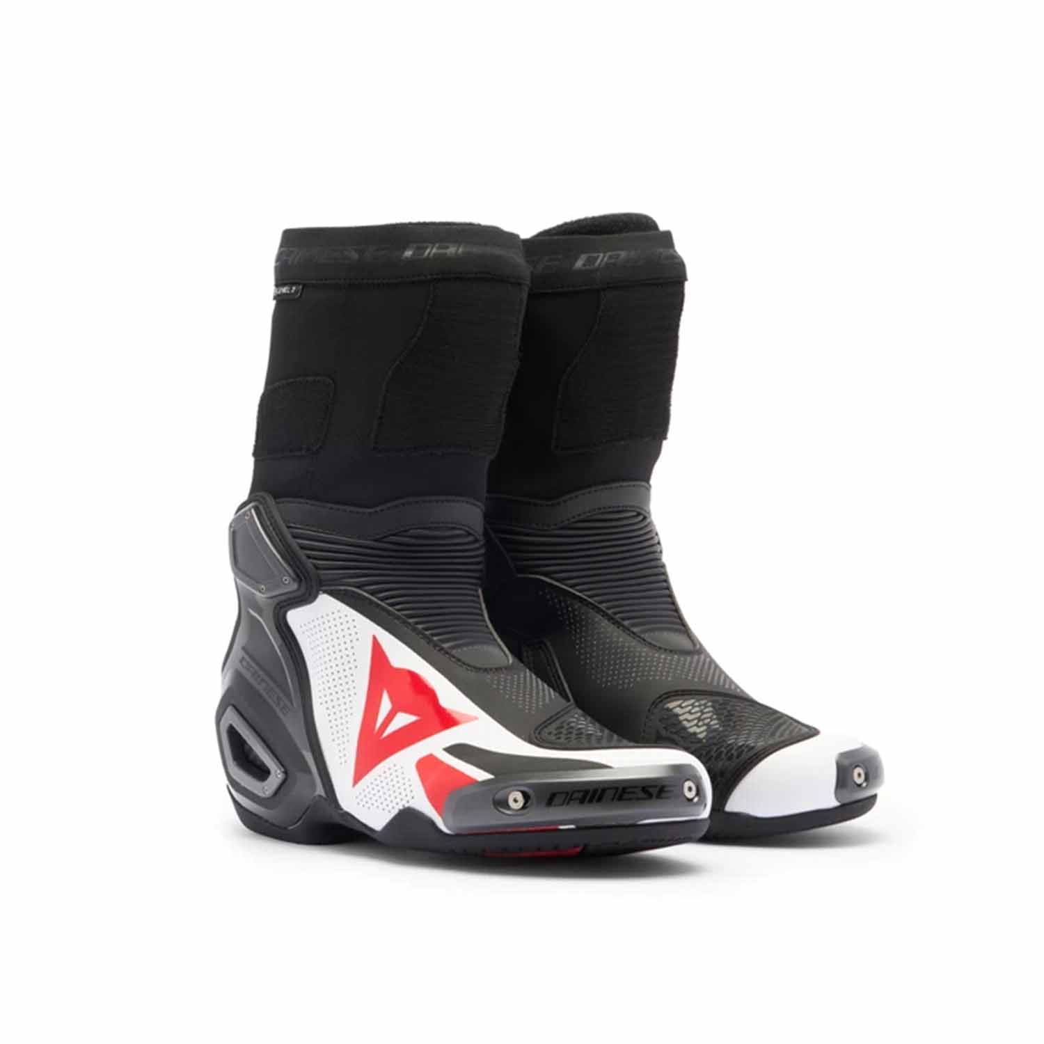 Image of Dainese Axial 2 Air Boots Black White Lava Red Size 41 EN