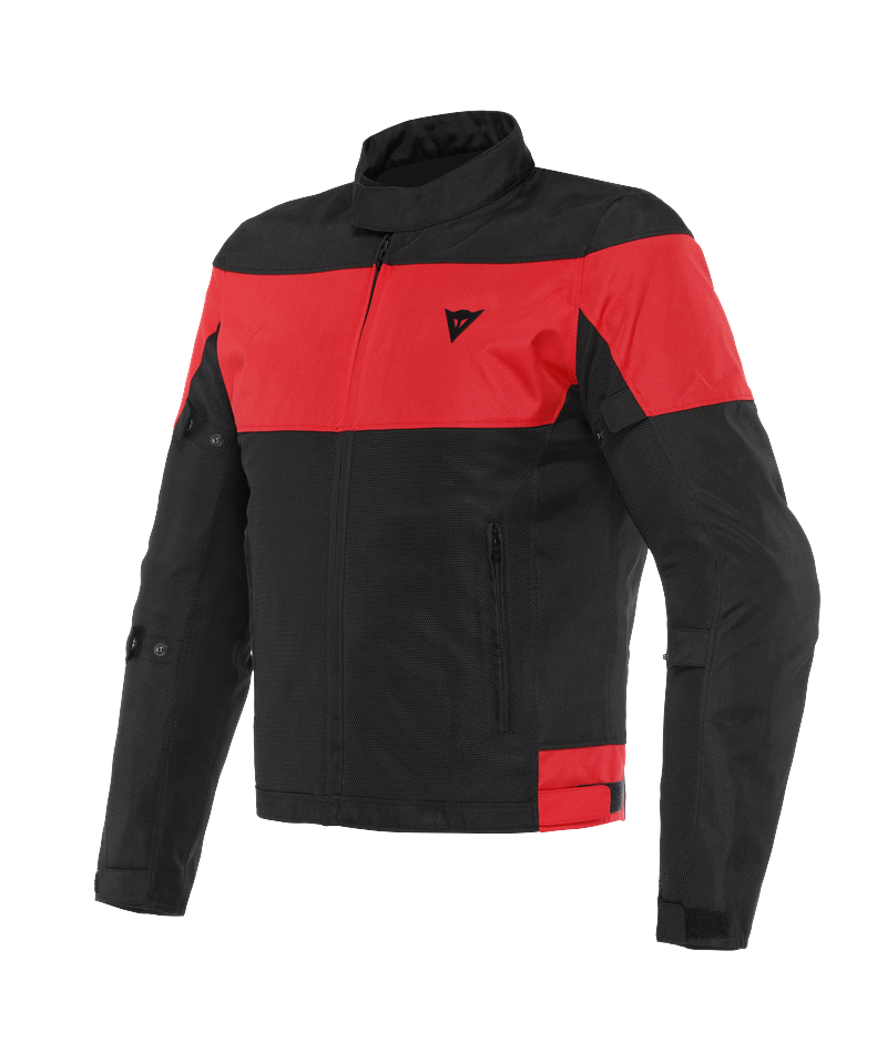 Image of Dainese Elettrica Air Tex Jacket Black Lava Red Size 54 EN