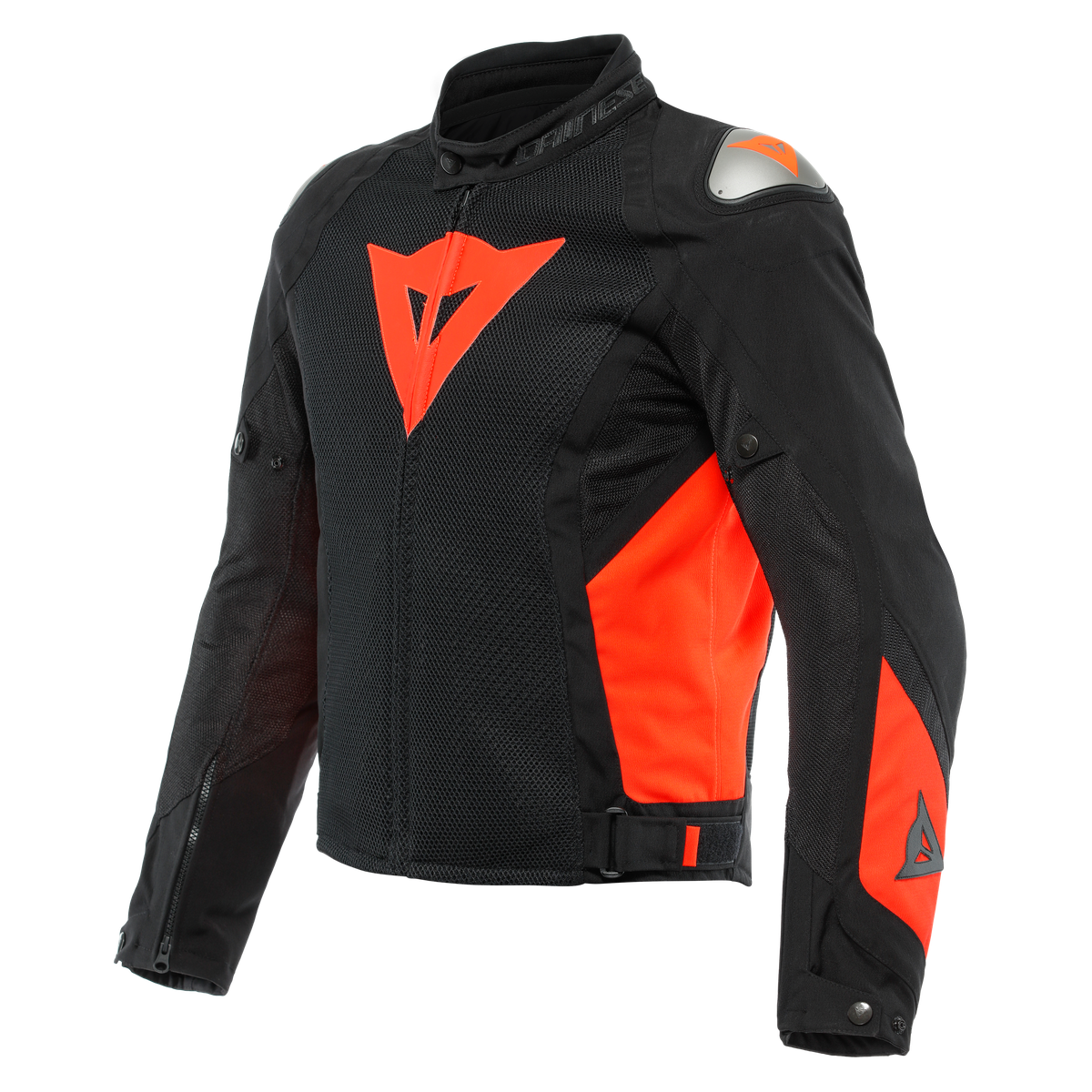 Image of Dainese Energyca Air Tex Jacket Black Fluo Red Size 44 ID 8051019297631
