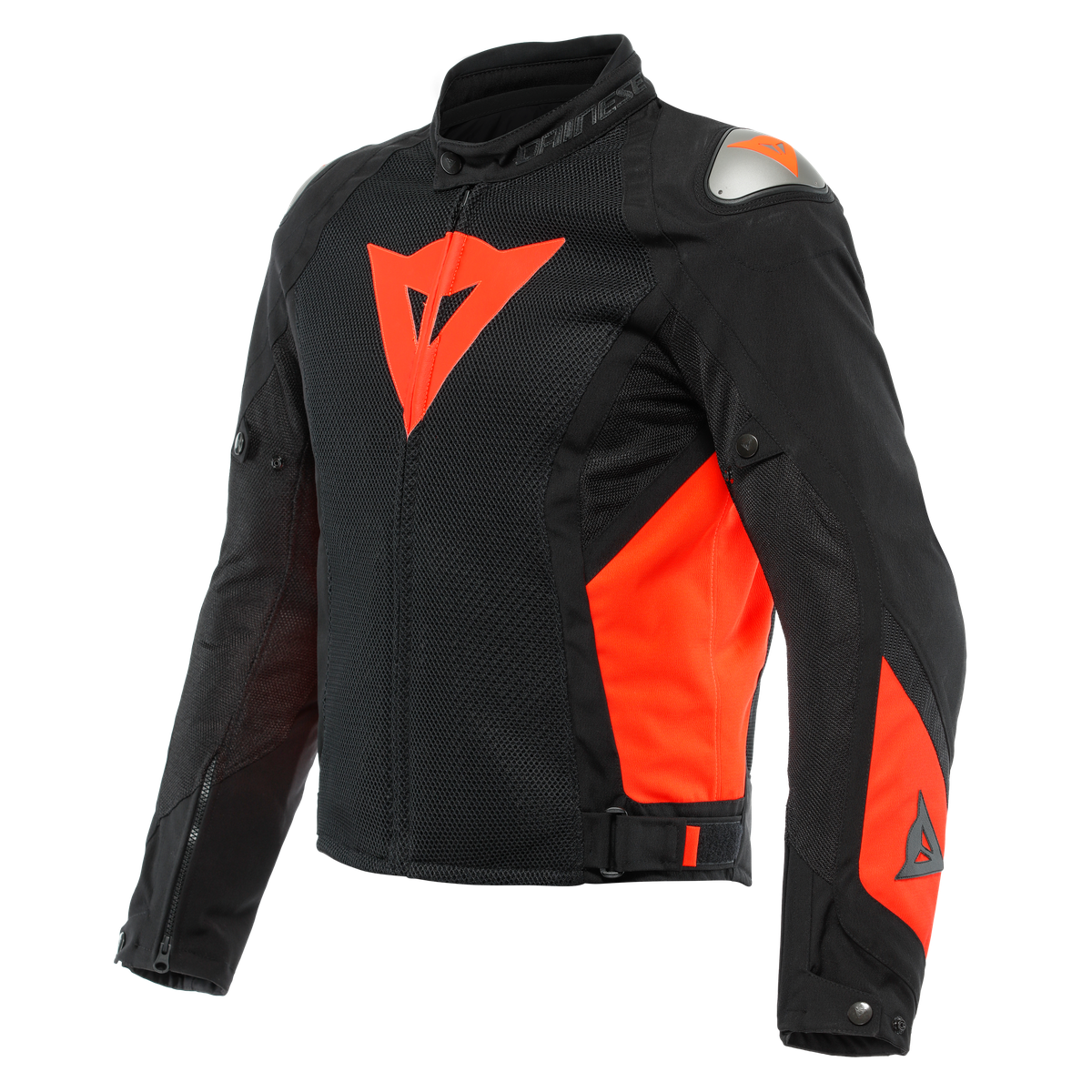 Image of Dainese Energyca Air Tex Jacket Black Fluo Red Size 56 ID 8051019297693
