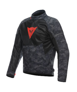 Image of Dainese Ignite Air Tex Jacket Camo Gray Black Fluo Red Talla 46