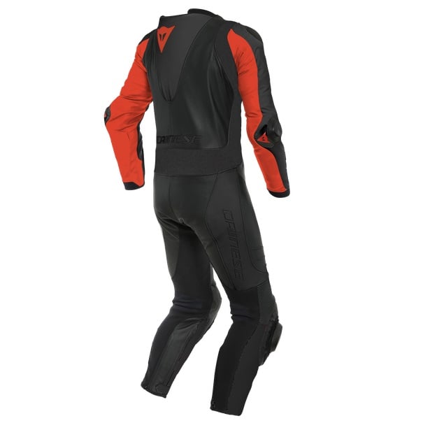 Image of Dainese Laguna Seca 5 Perforated Black Fluo Red1 Piece Size 58 ID 8051019302298