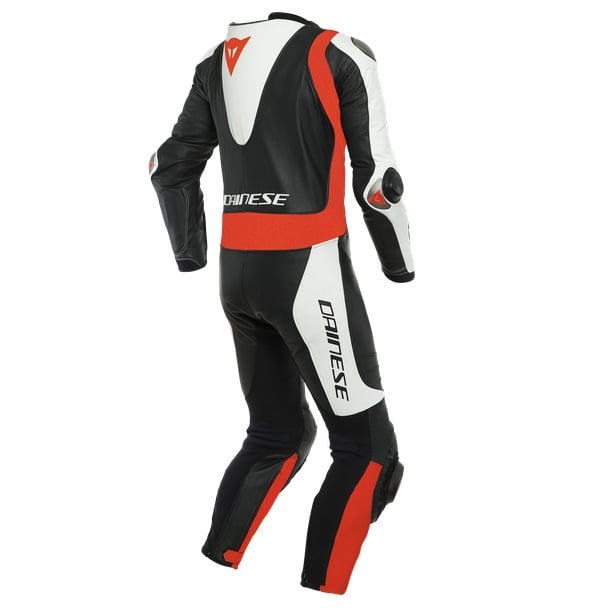 Image of Dainese Laguna Seca 5 Perforated Black White Fluo Red 1 Piece Talla 44
