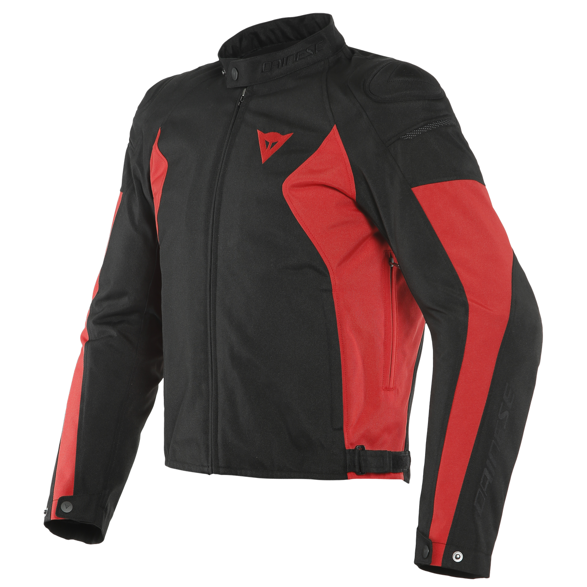 Image of Dainese Mistica Tex Jacket Black Lava Red Size 46 ID 8051019287670