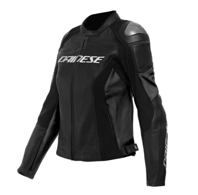 Image of Dainese Racing 4 Perforated Leather Jacket Lady Black Size 40 EN