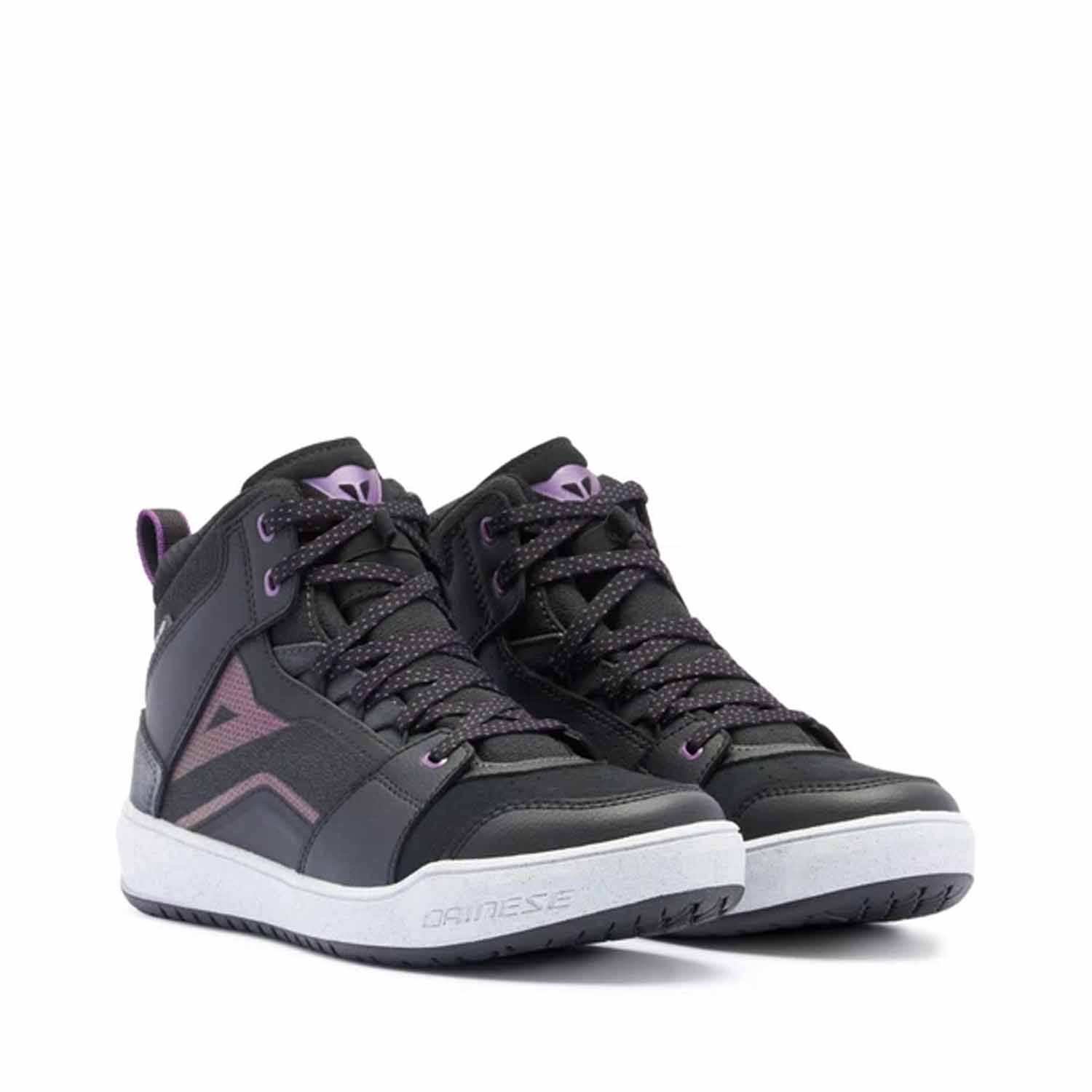 Image of Dainese Suburb D-WP Shoes WMN Black White Metal Purple Size 38 EN