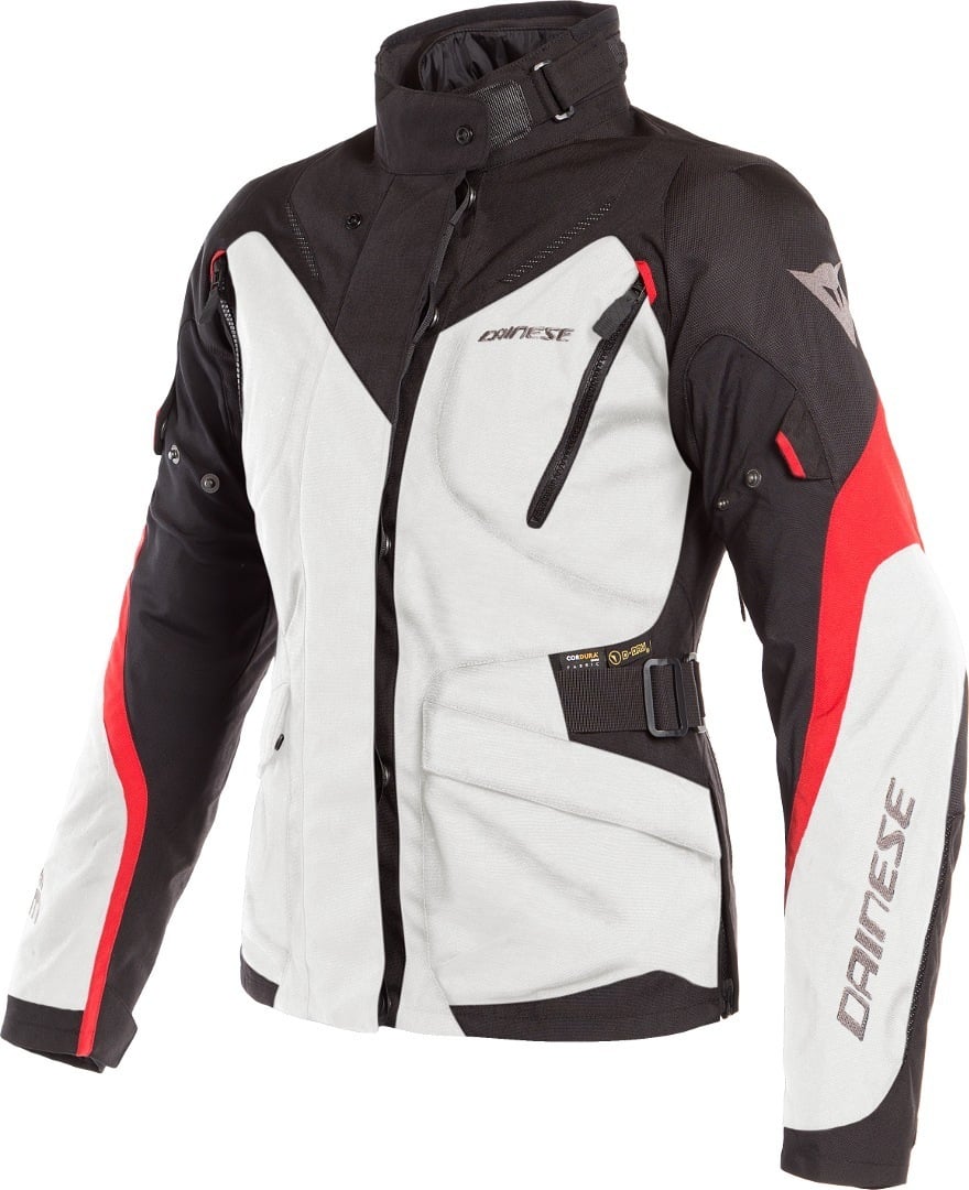 Image of Dainese Tempest 2 D-Dry Tour Jacket Lady Light Gray Black Red Size 38 EN