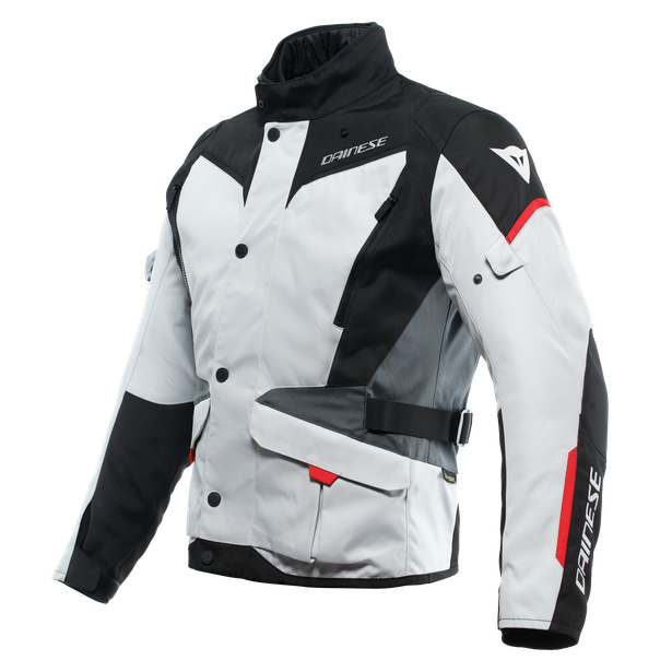 Image of Dainese Tempest 3 D-Dry Jacket Glacier Gray Black Lava Red Size 50 ID 8051019405197