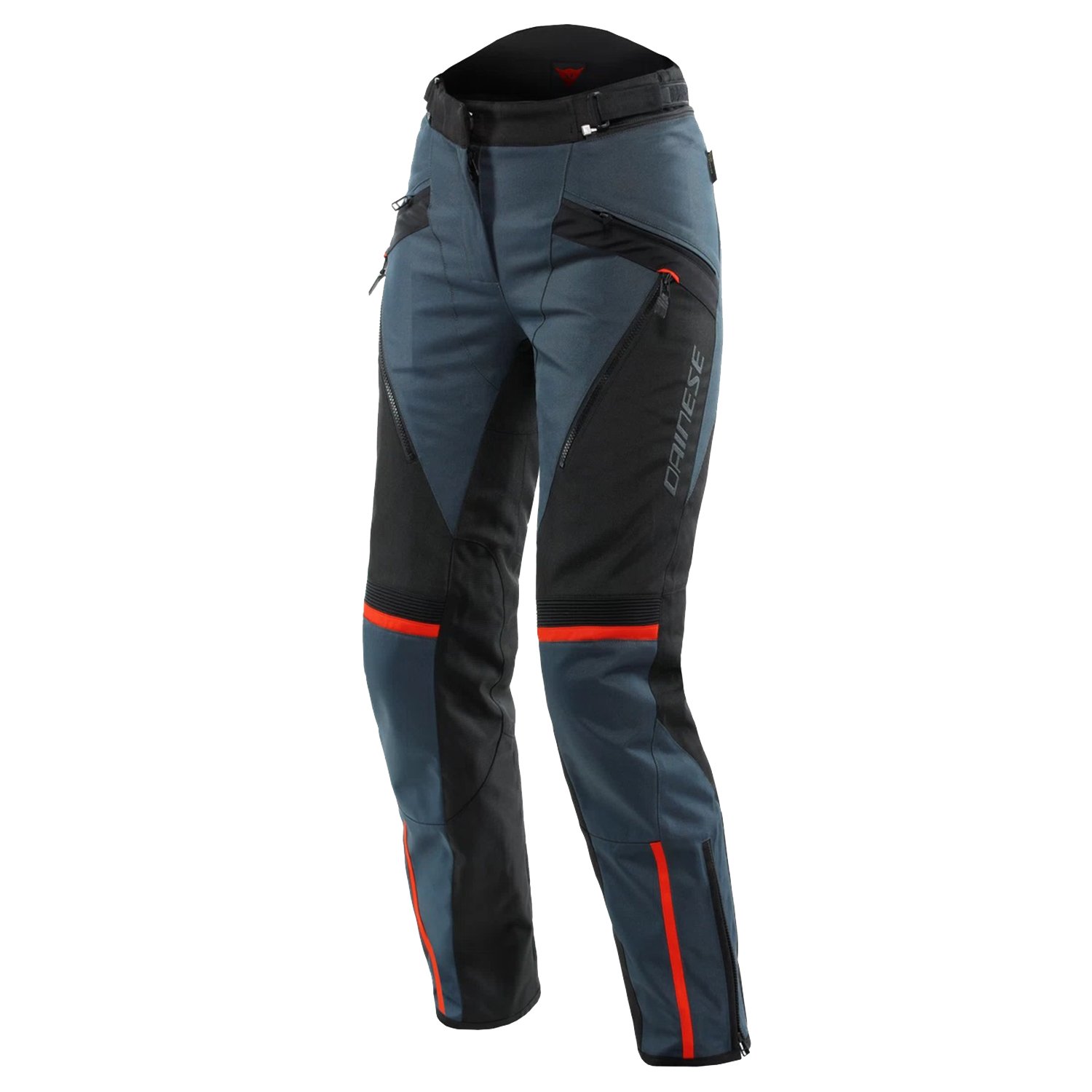 Image of Dainese Tempest 3 D-Dry Lady Pants Ebony Black Lava Red Taille 44