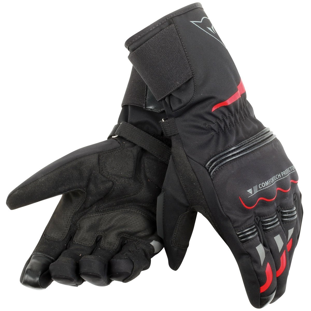 Image of Dainese Tempest Unisex D-Dry Black Red Long Size XXS ID 8052644633634