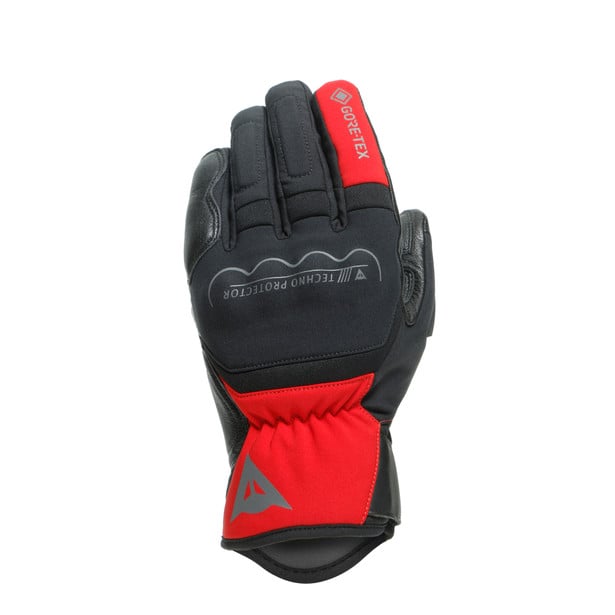 Image of Dainese Thunder Gore-Tex Schwarz Rot Handschuhe Größe XS