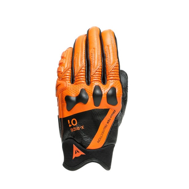 Image of Dainese X-Ride Schwarz Flame Orange Handschuhe Größe 2XL