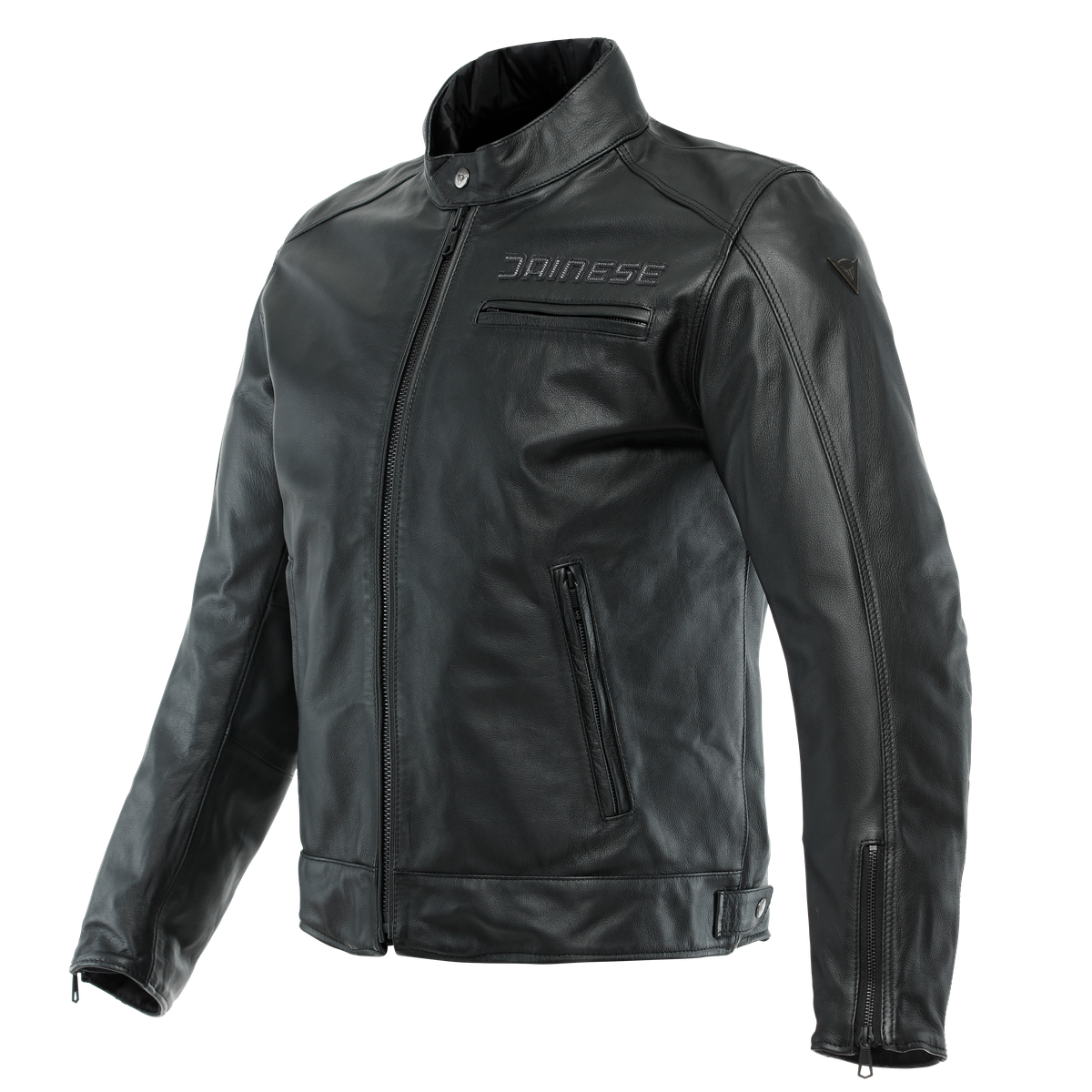 Image of Dainese Zaurax Leather Jacket Black Size 48 ID 8051019420305