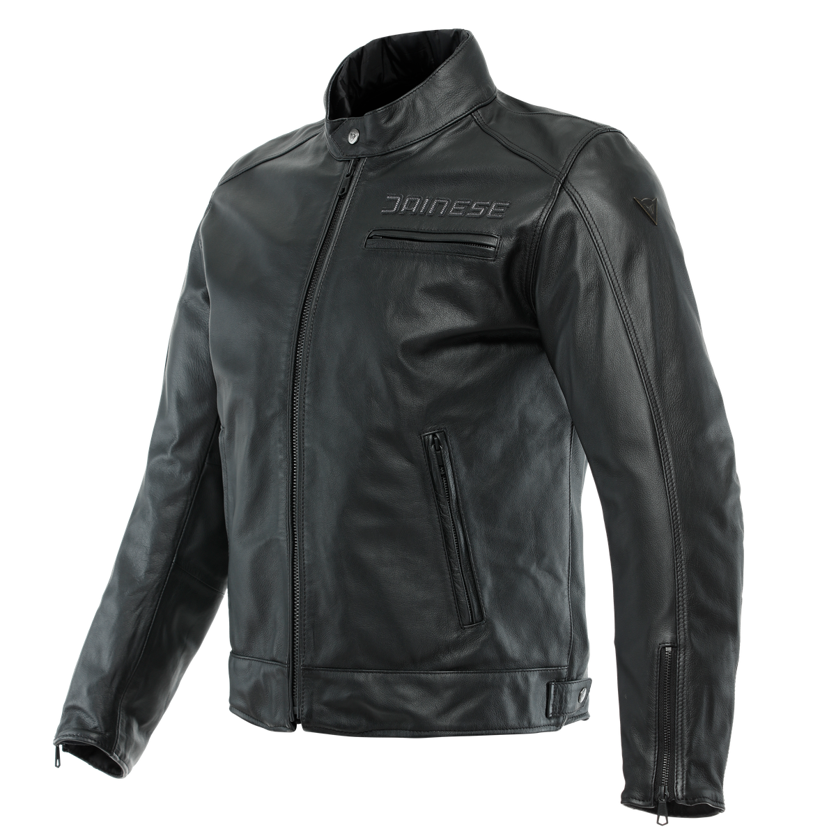 Image of Dainese Zaurax Leather Schwarz Jacke Größe 48