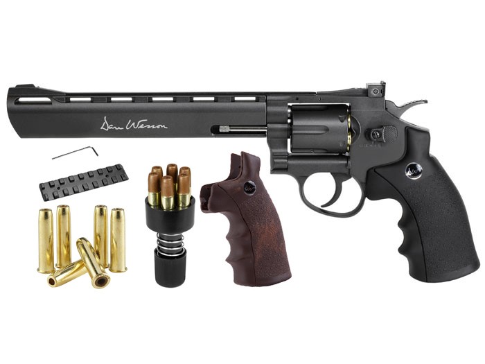 Image of Dan Wesson 8" Dual Ammo Dual Grip Revolver Black 0177 ID 819024018508