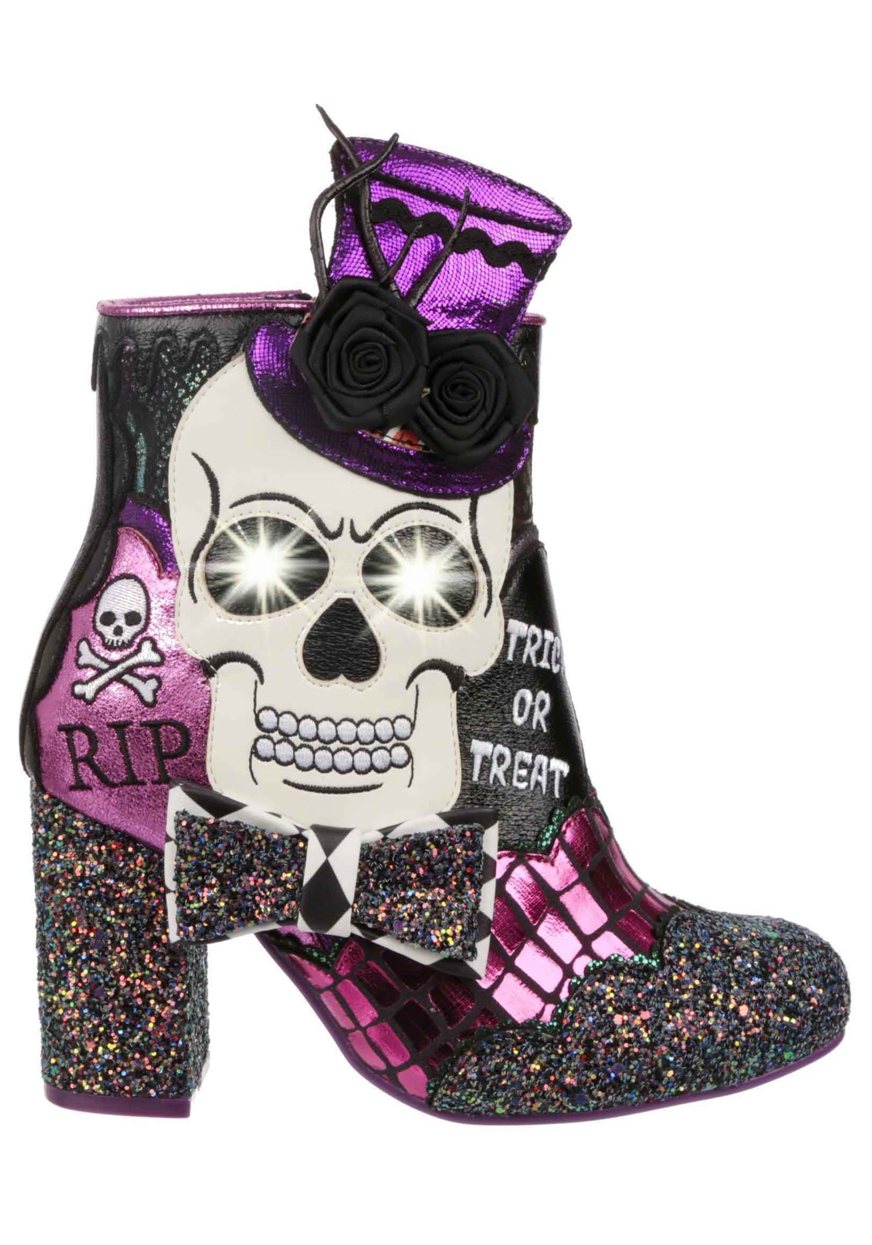 Image of Dance of the Dead Irregular Choice Ankle Boot Heel ID IRR4404-29A-10