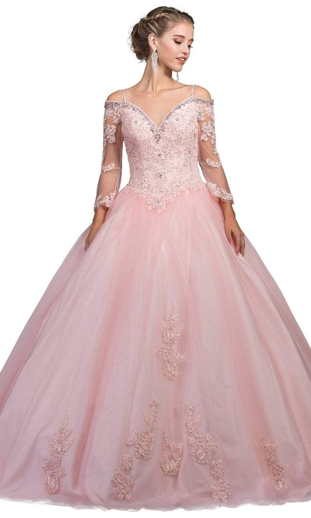 Image of Dancing Queen - 1266 Embellished Lace Fantasy Ballgown
