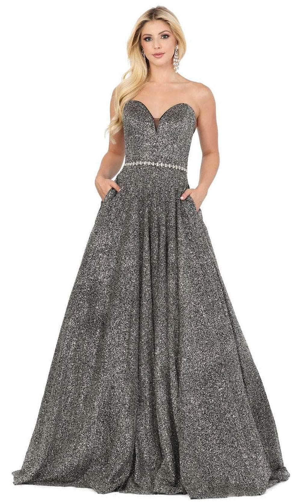 Image of Dancing Queen 2804 - Shimmering Strapless Sweetheart Prom Dress
