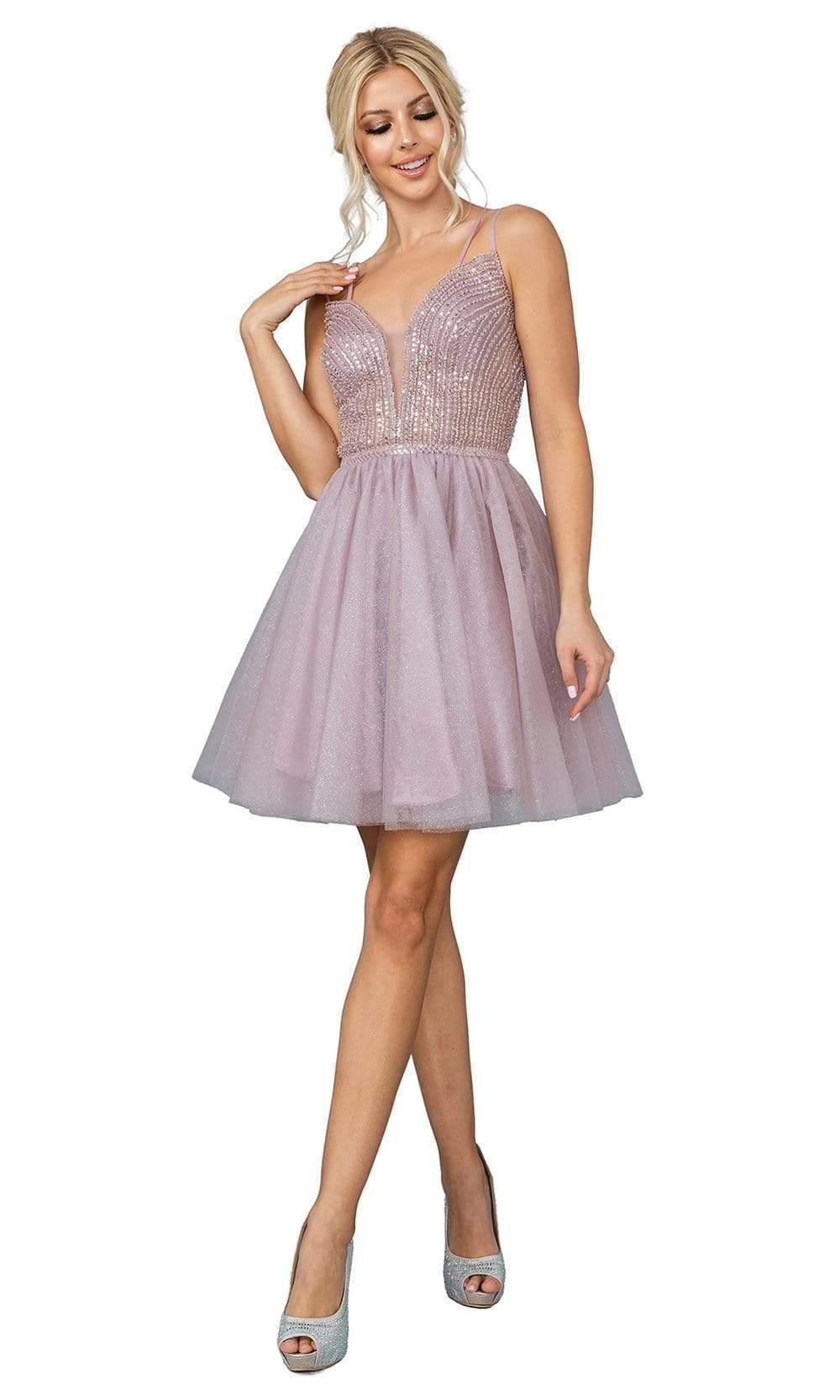 Image of Dancing Queen - 3268 Glitter A-Line Cocktail Dress