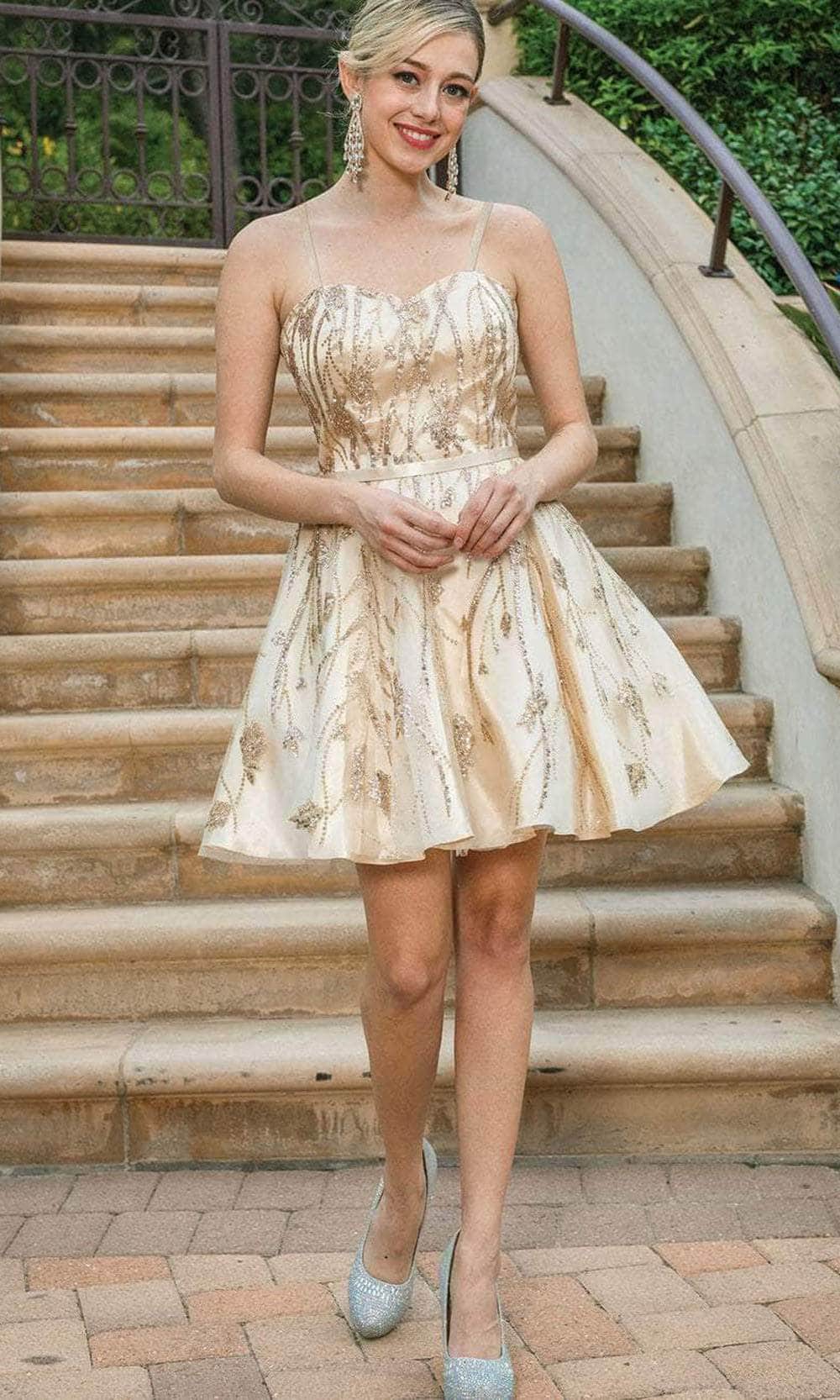 Image of Dancing Queen 3269 - Glitter Sweetheart Cocktail Dress