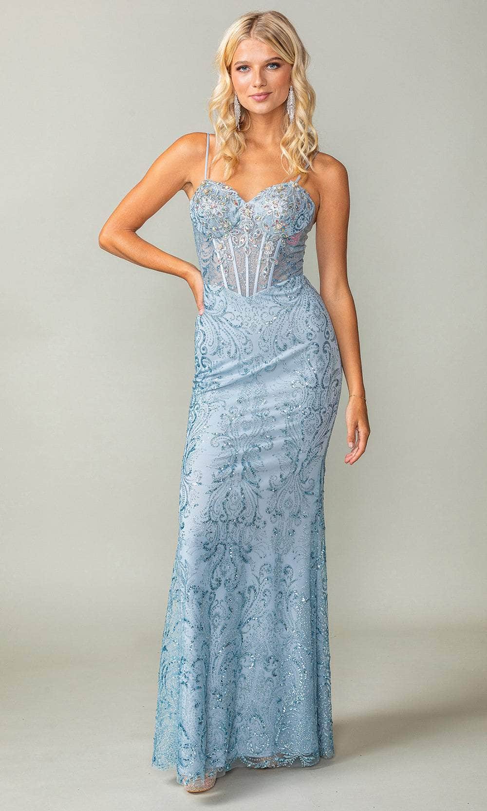 Image of Dancing Queen 4417 - Sweetheart Embellished Prom Gown