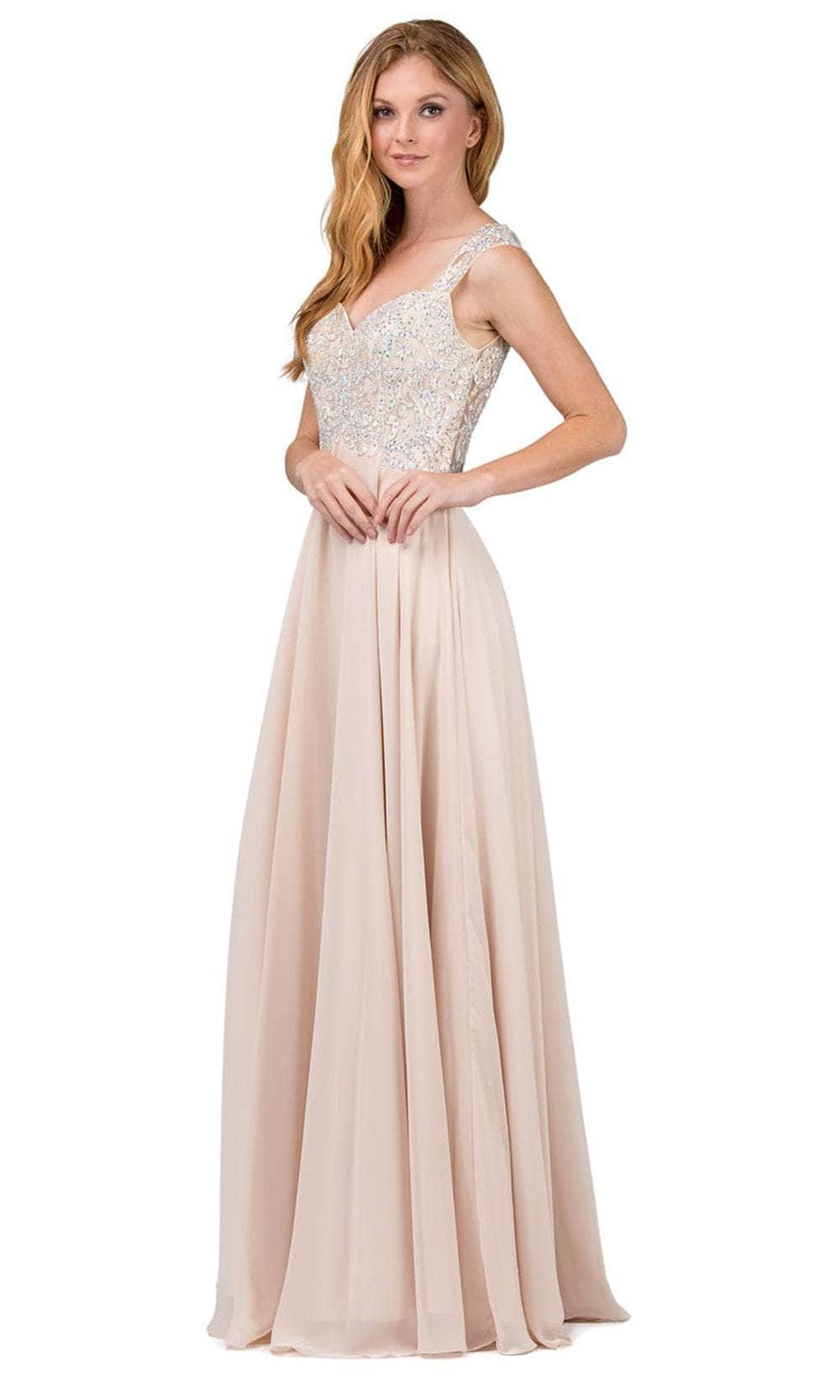 Image of Dancing Queen 9899 - Lace Bodice Long Dress